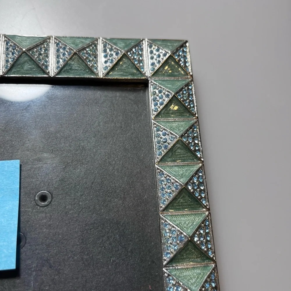 Metal and Jeweled Picture Frame